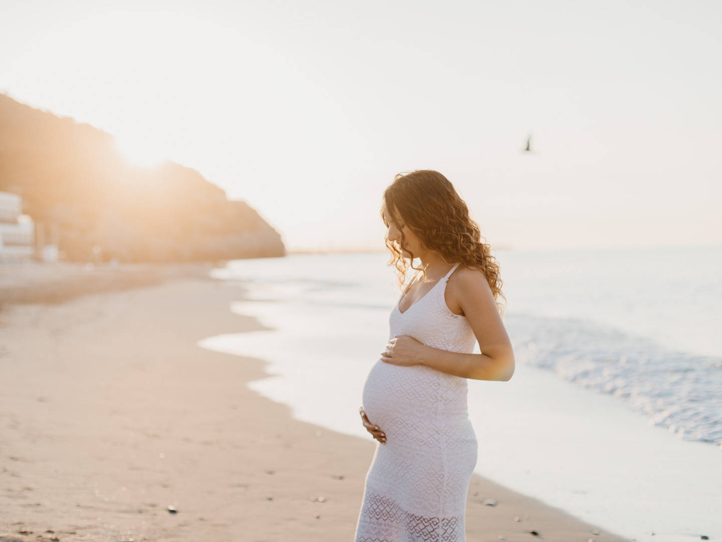 Sesión de fotos en la playa del Garraf